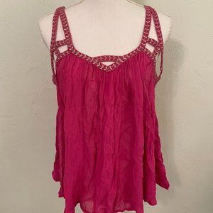 NWOT Strappy Vanessa Virginia Anthropologie Top - Pink